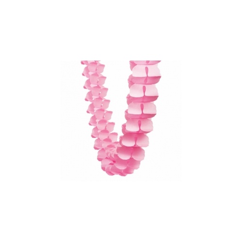 Paper Party Honeycomb Garland Classic Pink 4m #405215CP - Each (Pkgd.) TEMPORARILY UNAVAILABLE