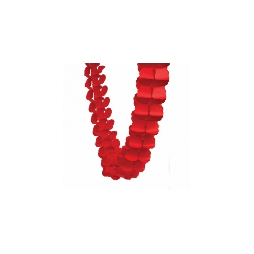 Paper Party Honeycomb Garland Apple Red 4m #405215R - Each (Pkgd.)