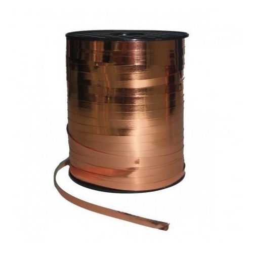 Ribbon Curling Metallic Rose Gold 500Y long x 5mm wide #405410RGP - Each 