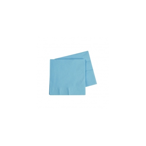Cocktail Napkin Pastel Blue 250mm #406070PBP - 20Pk (Pkgd.)