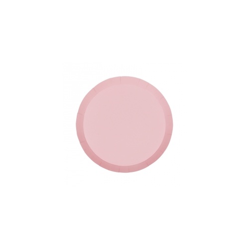 Paper Party Round Snack Plate Classic Pink 17.5cm #406100CPP - 10Pk (Pkgd.) 