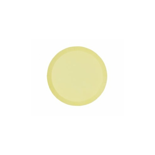 Paper Party Round Snack Plate Pastel Yellow 17.5cm #406100PYP - 10Pk (Pkgd.) 