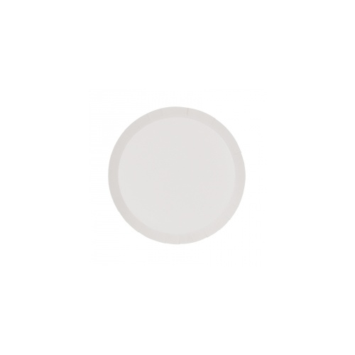 Paper Party Round Snack Plate White 17.5cm #406100WHP - 10Pk (Pkgd.)