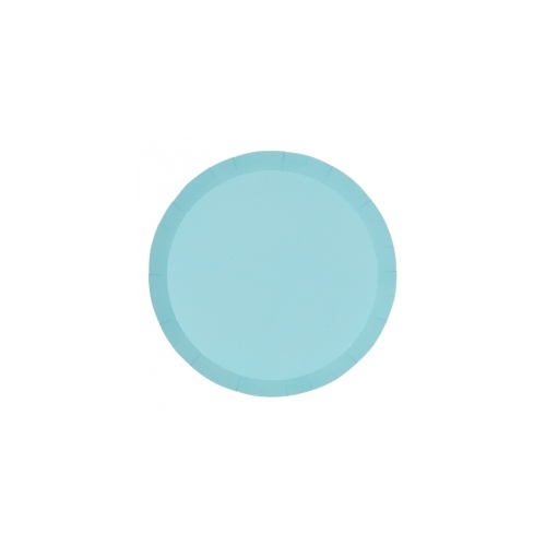 Paper Party Round Banquet Plate Pastel Blue 26cm #406120PBP - 10Pk (Pkgd.) 
