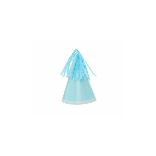 Paper Party Hat with Tassel Topper Pastel Blue #406150PBP - 10Pk (Pkgd.) 