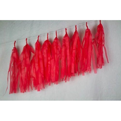 Tassels Tissue Standard Coral 35cm Pre-Cut #47126 - Pack of 9