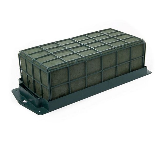 Oasis Floral Foam Strass Deco Brick with Plastic Cage Single (23x11x8cmH) #5001ST - Each 