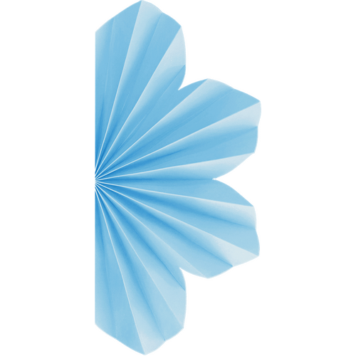 Paper Party Paper Daisy Pastel Blue 20cm #5220PBP - 2pk