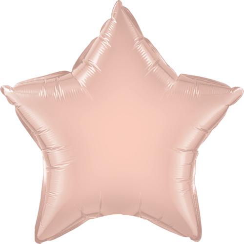 50cm Star Foil Rose Gold Plain Foil #57165 - Each  (Pkgd.) 