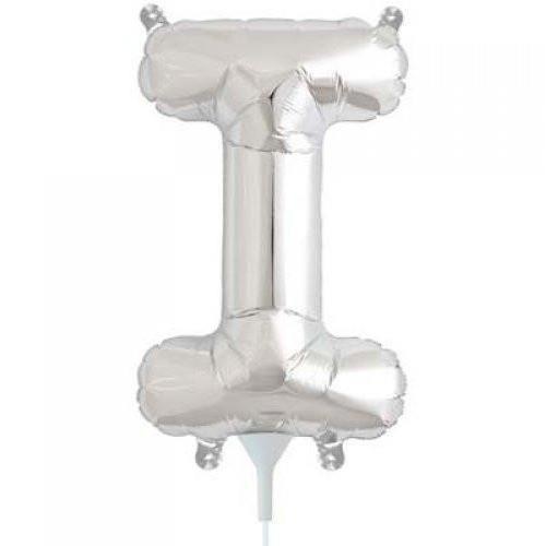 41cm Letter I Silver Foil Balloon - Air Fill ONLY #59616 - Each (Pkgd.) 
