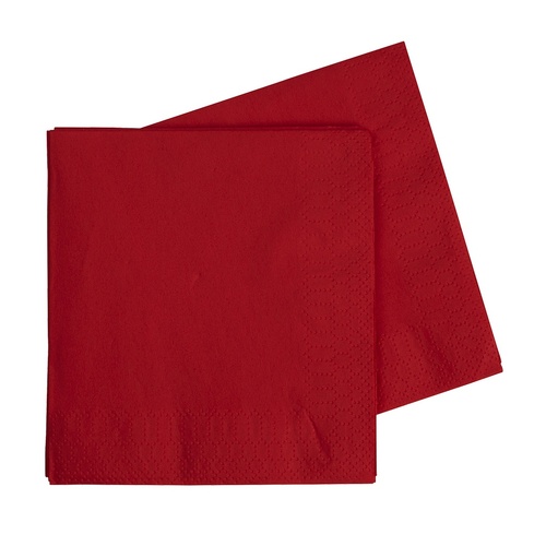 Lunch Napkin 330mm Apple Red #6072ARP - 40pk