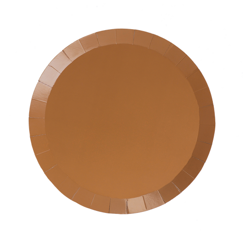 Paper Party Paper Round Snack Plate 7" Acorn #6170ACP - 20pk