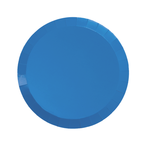 Paper Party Paper Round Snack Plate 7" Sky Blue #6170SBP - 20pk