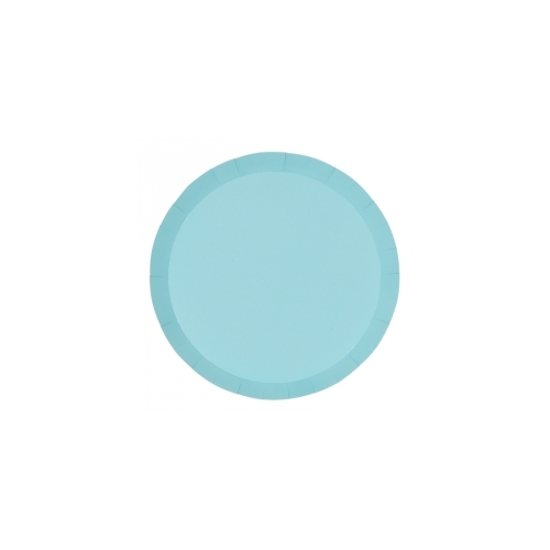 Paper Party Paper Round Dinner Plate 9" Pastel Blue #6180PBP - 20pk (Pkgd.) TEMPORARILY UNAVAILABLE
