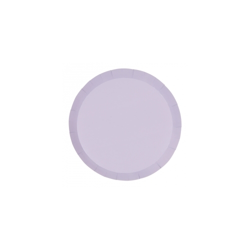 Paper Party Paper Round Dinner Plate 9" Pastel Lilac #6180PLIP - 20pk