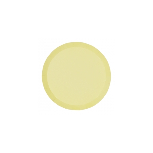Paper Party Paper Round Dinner Plate 9" Pastel Yellow #6180PYP - 20pk (Pkgd.)