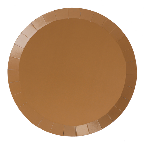 Paper Party Paper Round Banquet Plate 10.5" Acorn #6190ACP - 20pk