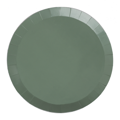 Paper Party Paper Round Banquet Plate 10.5" Eucalyptus #6190EUP - 20pk