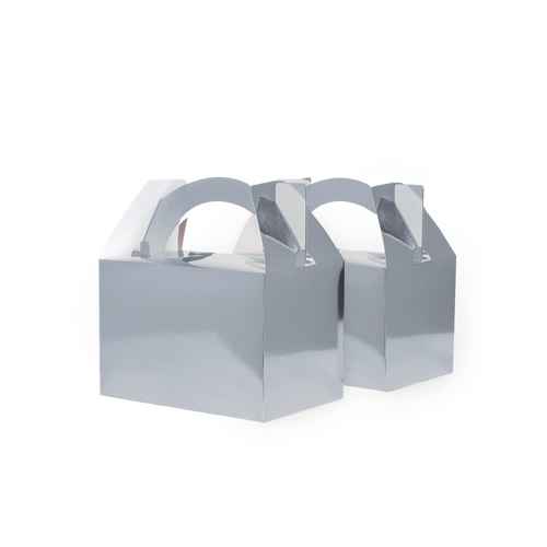 Paper Party Little Lunch Box Metallic Silver #6231MSP - 10pk
