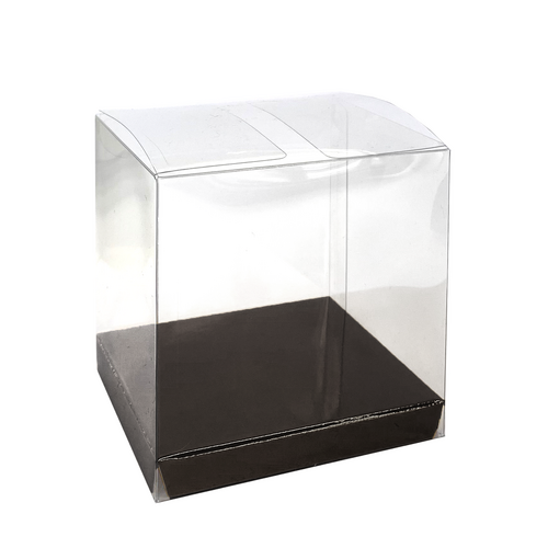 Paper Party Clear Favour Box Black #6250BKP - 10pk