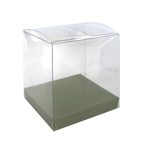 Paper Party Clear Favour Box Eucalyptus #6250EUP - 10pk