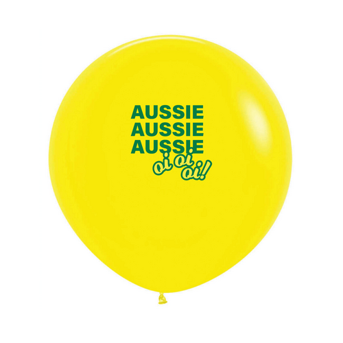 60cm Round Aussie Spirit Latex Balloons #7031071A - Each