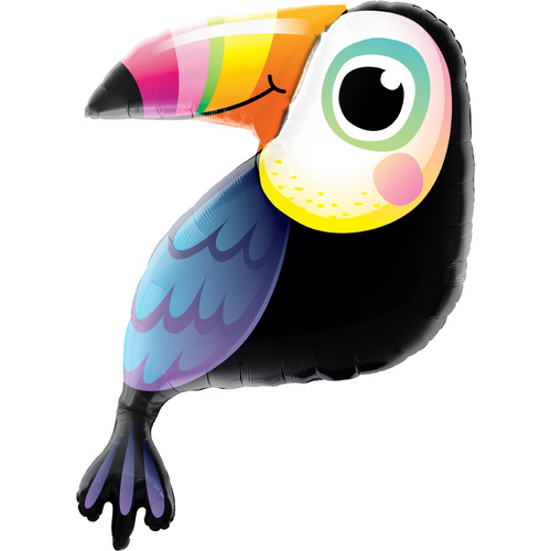 103cm Shape Foil Colourful Toucan #78563 - Each (Pkgd.) 