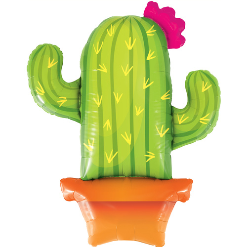 103cm Shape Foil Potted Cactus #78652 - Each (Pkgd.)  