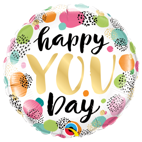 45cm Round Foil Happy You Day #88073 - Each (Pkgd.) 