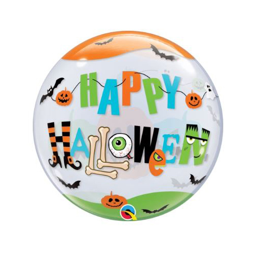 56cm Halloween Fun Font Single Bubble Balloon #89728 - Each