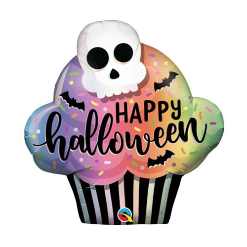 DISC 80cm Shape Foil Halloween Cupcake #89932 - Each (pkgd.)