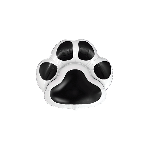 76cm Shape Footprint Black Foil Balloon #901862N - Each (UnPkgd.)