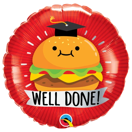 45cm Round Foil Grad Well Done #98468 - Each (Pkgd.) 