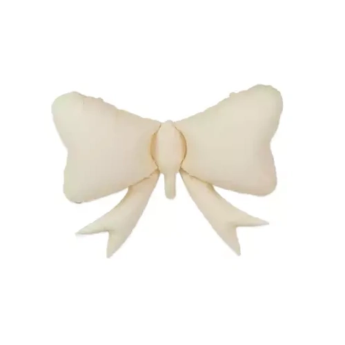 79cm Super Shape Bow Cream Foil Balloon Air Fill ONLY #BBQBOWLCR - Each (Pkgd.) 