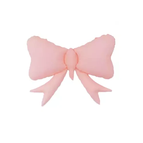 79cm Super Shape Bow Pink Foil Balloon Air Fill ONLY #BBQBOWLPK - Each (Pkgd)