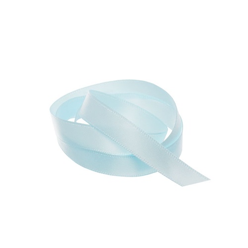 Ribbon Satin Baby Blue Deluxe Double Faced 10mm x 25m #KC211025BB - Each