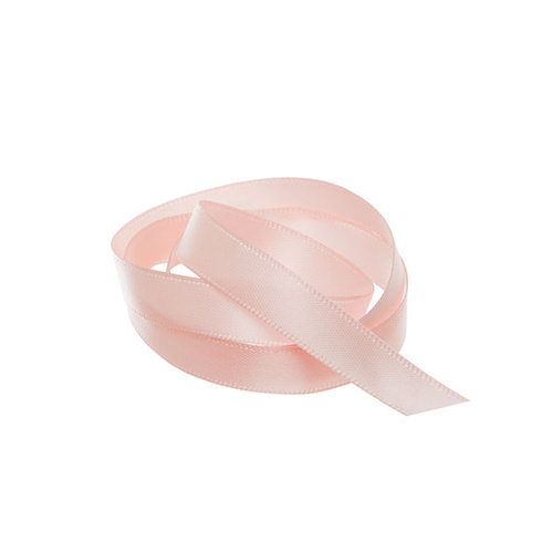 Ribbon Satin Baby Pink Deluxe Double Faced 10mm x 25m #KC211025BP - Each TEMPORARILY UNAVAILABLE