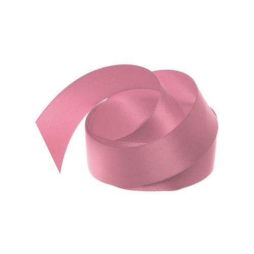 Ribbon Satin Dusty Pink Deluxe Double Faced 25mm x 25m #KC212525DP - Each