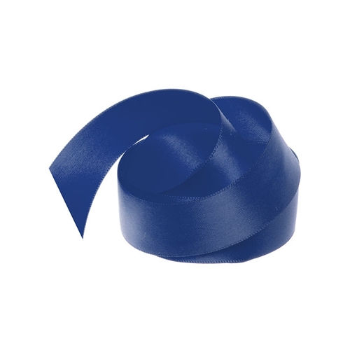 Ribbon Satin Navy Deluxe Double Faced 25mm x 25m #KC212525NA - Each