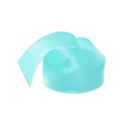 Ribbon Satin Tiffany Blue Deluxe Double Faced 25mm x 25m #KC212525TB - Each