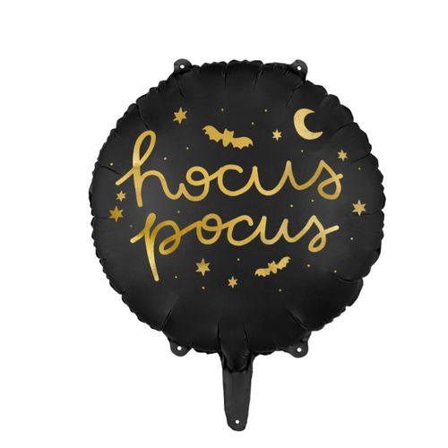 35cm Round Hocus Pocus Black Foil Balloon #PD26149 - Each (Pkgd.)