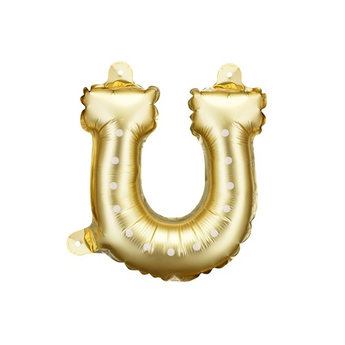 19cm Shape Horseshoe Garland Gold Foil Balloon #PDFB278S019 - Set of 3 (Pkgd.)