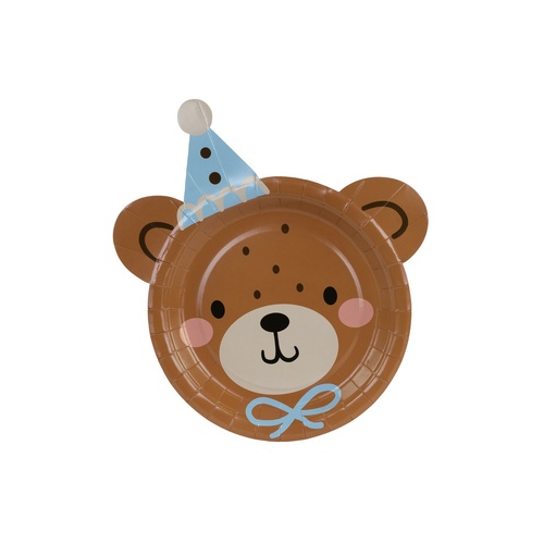 Paper Plate 21cm Teddy Bear #PDTPP93 - 6pk(Pkgd.)