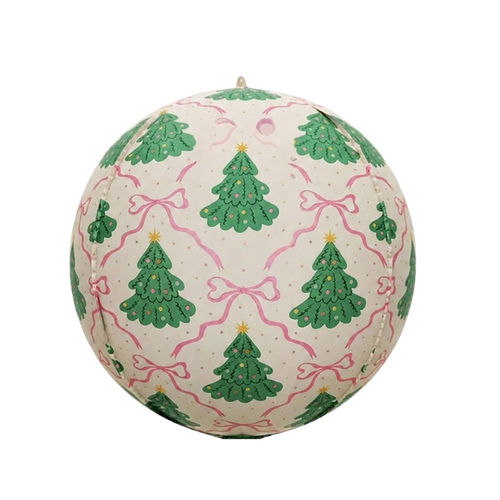 Christmas Round Ball Foil Balloon 63cm - #SF-BALL-XMAS-BOW (pkgd)