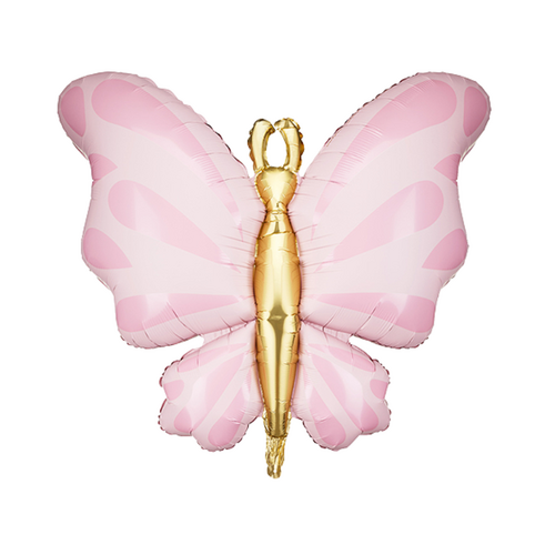 Pink and Gold Butterfly Foil Balloon 69cm - #SF-BF-PNK-V1L (pkgd)