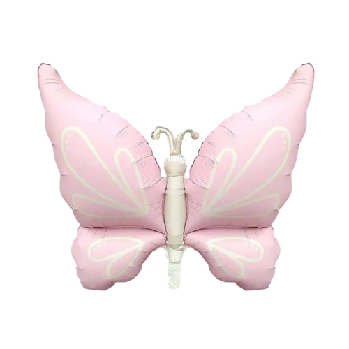 Pink and Cream Fairy Butterfly Foil Balloon 73cm - #SF-BF-PNK-V2 (pkgd)