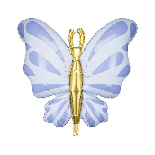 Purple and Gold Butterfly Foil Balloon 69cm - #SF-BF-PUR-V1 (pkgd)