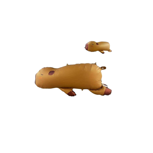 Sleeping Capybara Foil Balloon Helium/Airfilled 115cm - #SF-CAPYBARA-SLEEPING Each(Pkgd).