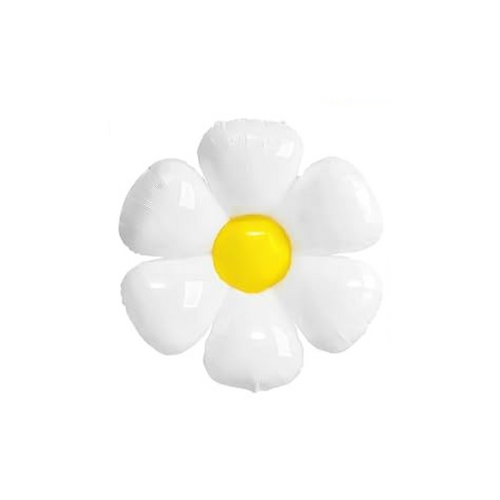 Daisy White Foil Balloon 71cm  AIRFILLED ONLY - #SF-DAISY-WHT-M (pkgd)