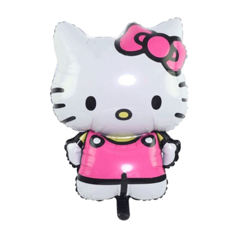 22cm Happy Kitty Foil Balloon #SF-HKITTY-22 - Each (Inflated, supplied air-filled on stick)